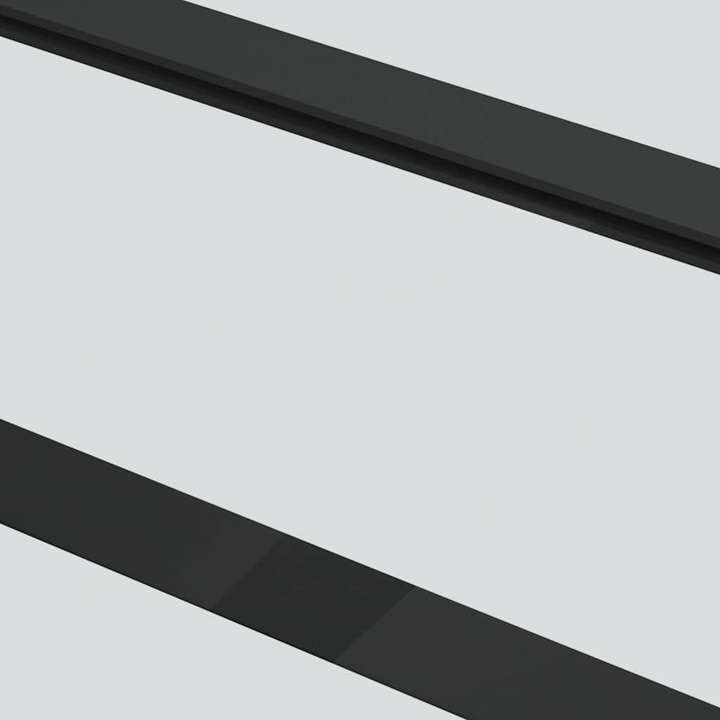Sliding Door with Hardware Set 102x205 cm ESG Glass&Aluminium