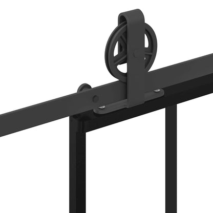 Sliding Door with Hardware Set 76x205 cm ESG Glass&Aluminium