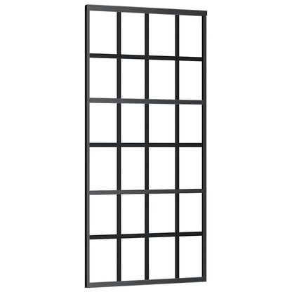Sliding Door with Hardware Set 90x205 cm ESG Glass&Aluminium