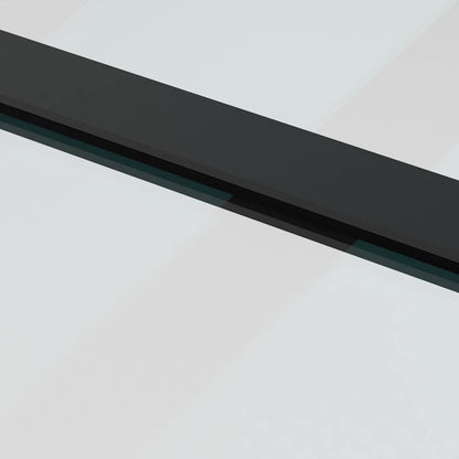Sliding Door with Hardware Set 76x205 cm ESG Glass&Aluminium