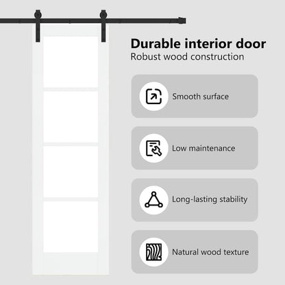 Sliding Door ORKDAL White and Black 61 x 198.5 cm