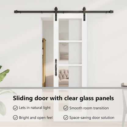 Sliding Door ORKDAL White and Black 61 x 198.5 cm