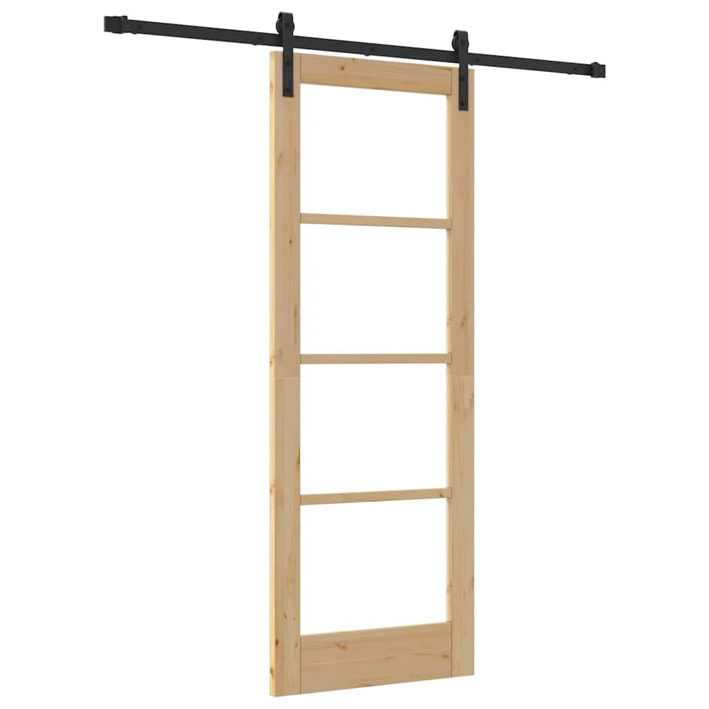 Sliding Door ORKDAL Natural and Black 73.5 x 198.5 cm