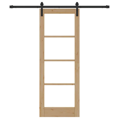 Sliding Door ORKDAL Natural and Black 73.5 x 198.5 cm