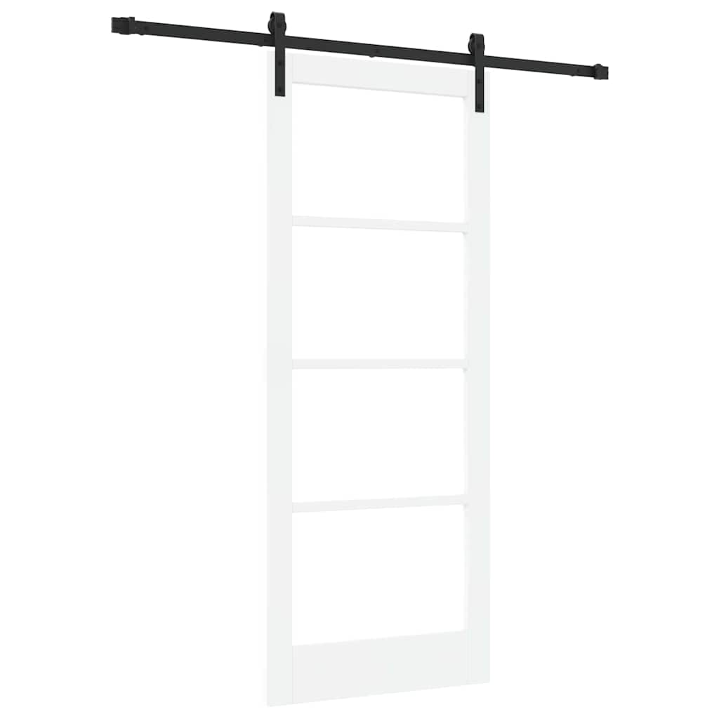 Sliding Door ORKDAL White and Black 83 x 202 cm