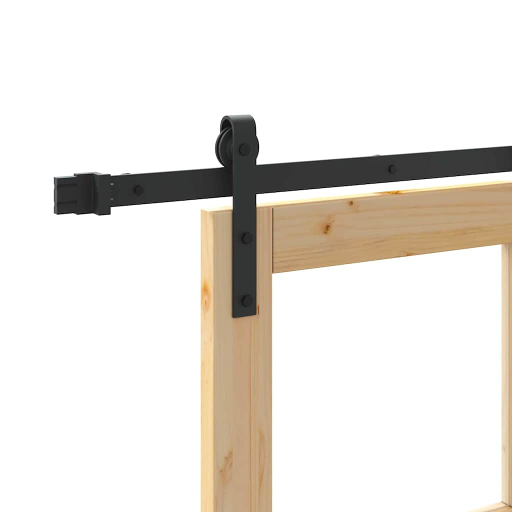 Sliding Door ORKDAL Natural and Black 93 x 202 cm