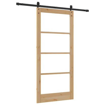 Sliding Door ORKDAL Natural and Black 93 x 202 cm