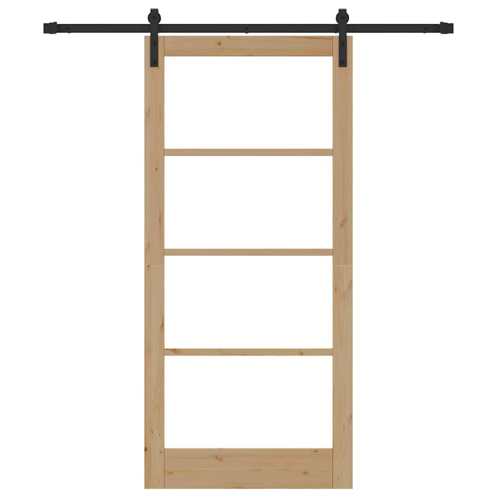 Sliding Door ORKDAL Natural and Black 93 x 202 cm