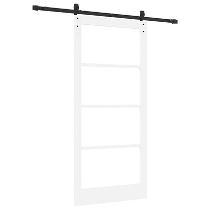 Sliding Door ORKDAL White and Black 93 x 202 cm