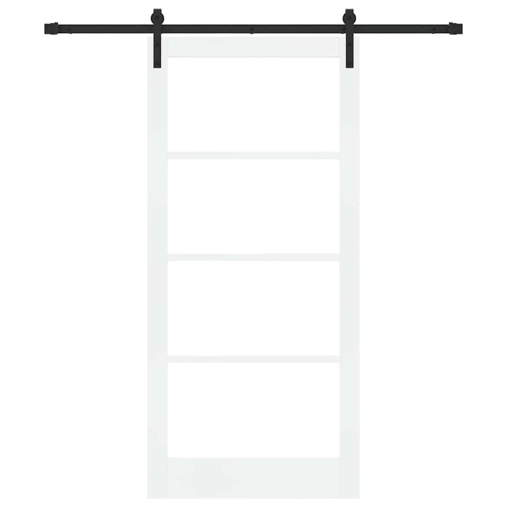 Sliding Door ORKDAL White and Black 93 x 202 cm