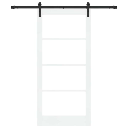 Sliding Door ORKDAL White and Black 93 x 202 cm