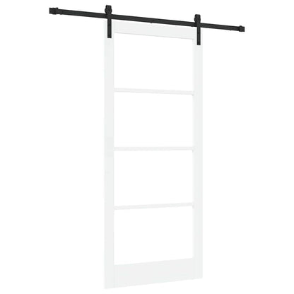 Sliding Door ORKDAL White and Black 93 x 211 cm