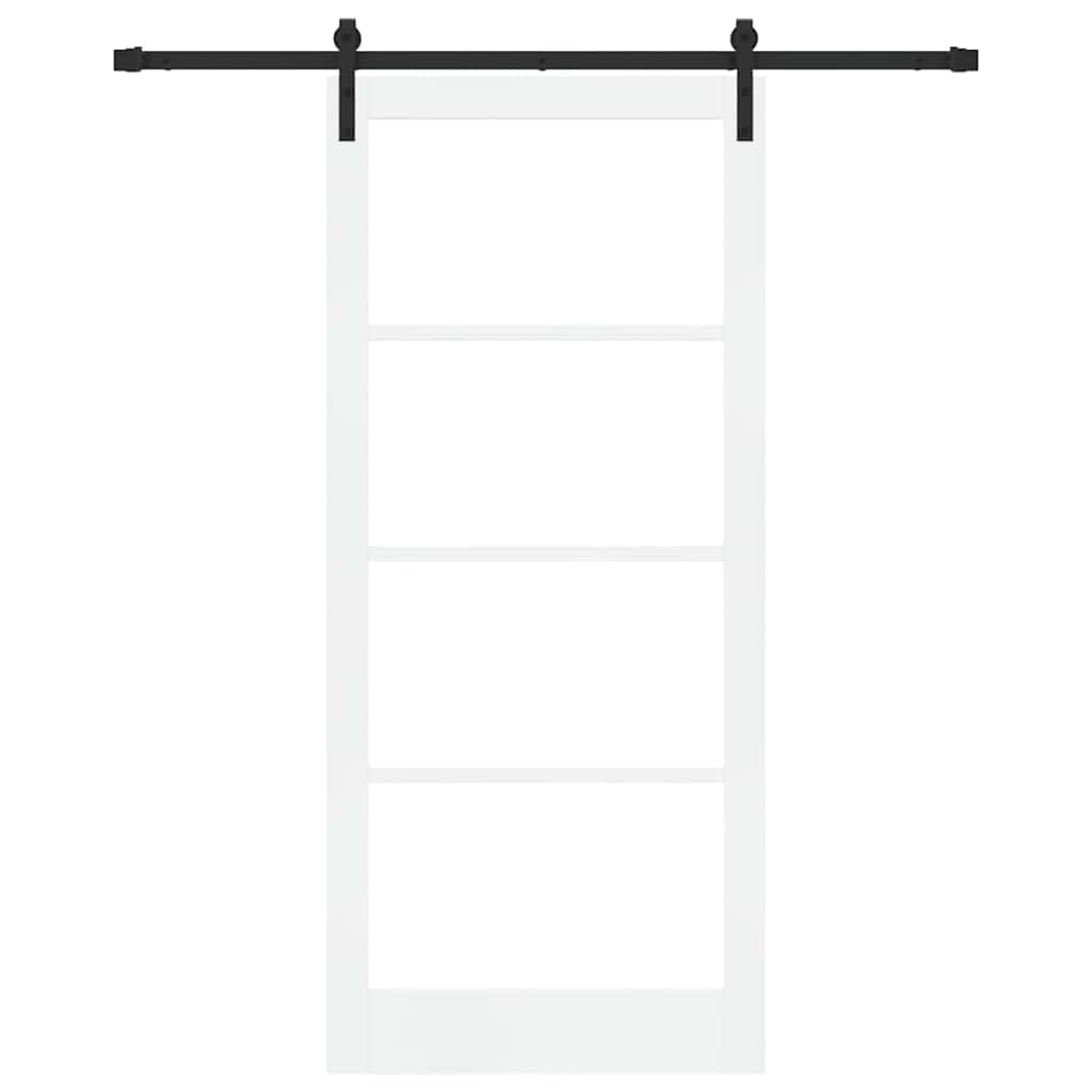 Sliding Door ORKDAL White and Black 93 x 211 cm
