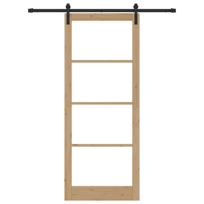 Sliding Door ORKDAL Natural and Black 93 x 232 cm