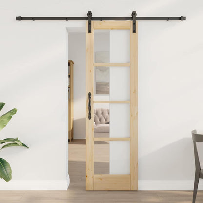 Sliding Door ORKDAL Natural and Black 61 x 198.5 cm