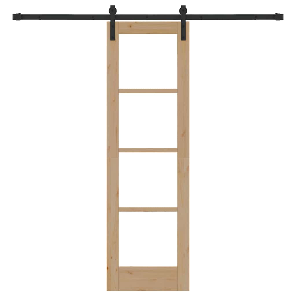 Sliding Door ORKDAL Natural and Black 61 x 198.5 cm
