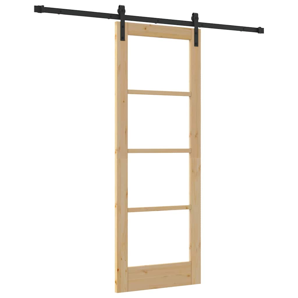 Sliding Door ORKDAL Natural and Black 73.5 x 198.5 cm