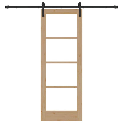 Sliding Door ORKDAL Natural and Black 73.5 x 198.5 cm