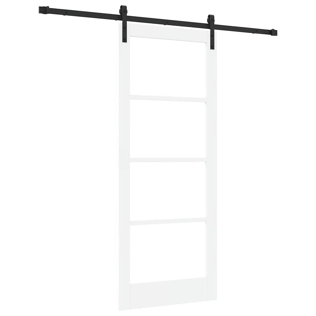 Sliding Door ORKDAL White and Black 83 x 202 cm