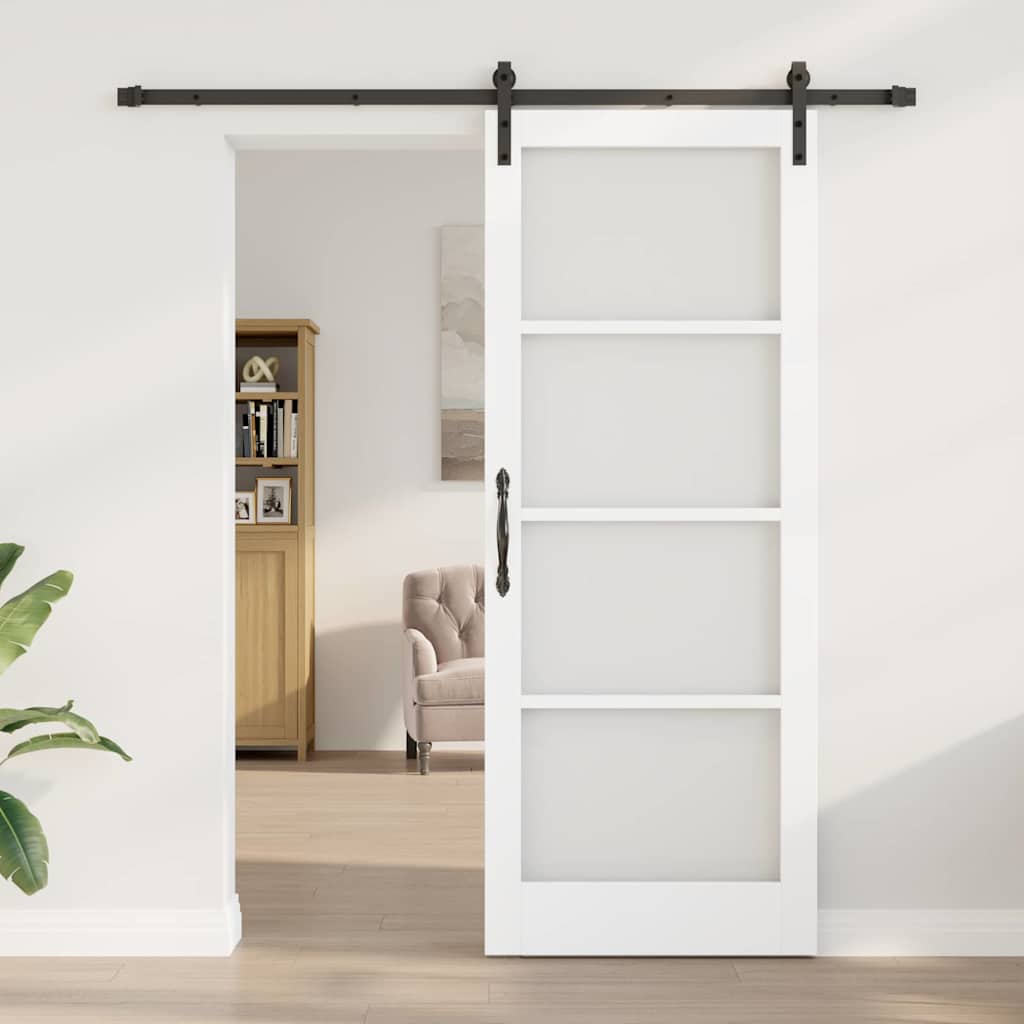 Sliding Door ORKDAL White and Black 83 x 211 cm