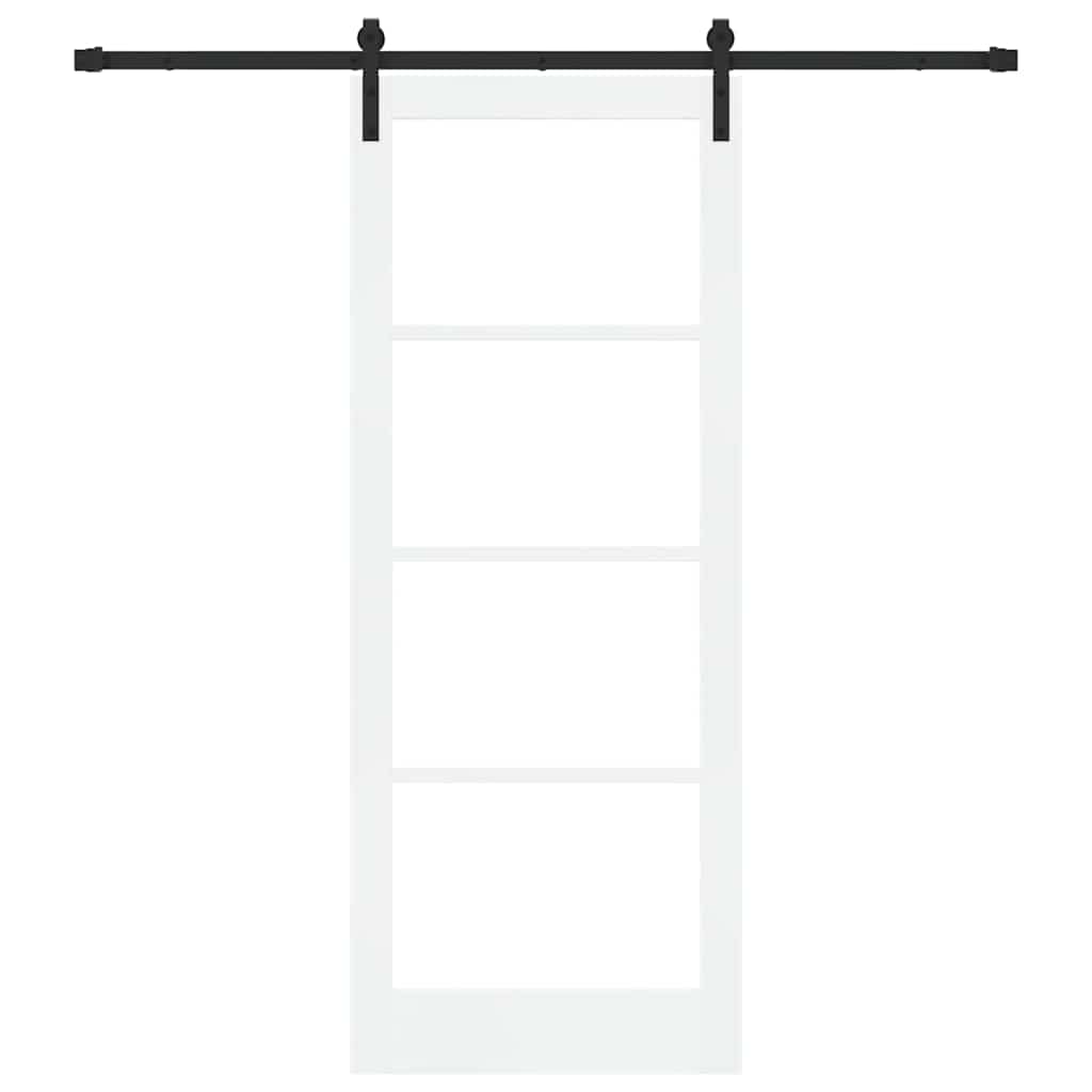Sliding Door ORKDAL White and Black 83 x 211 cm