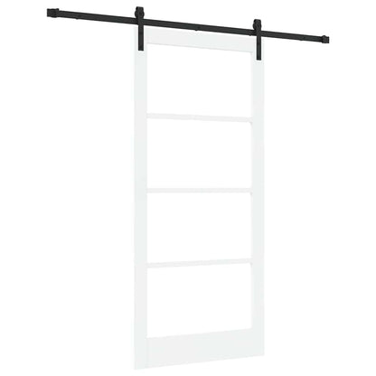 Sliding Door ORKDAL White and Black 93 x 202 cm