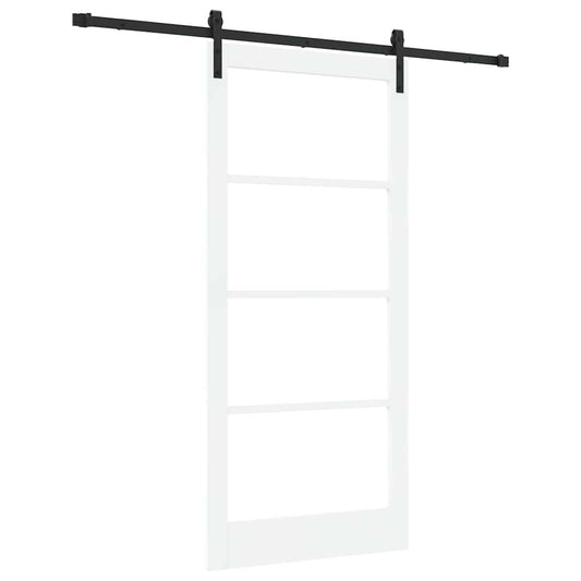 Sliding Door ORKDAL White and Black 93 x 202 cm