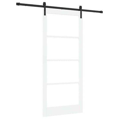 Sliding Door ORKDAL White and Black 93 x 211 cm