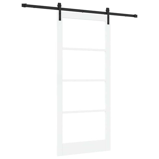 Sliding Door ORKDAL White and Black 93 x 211 cm