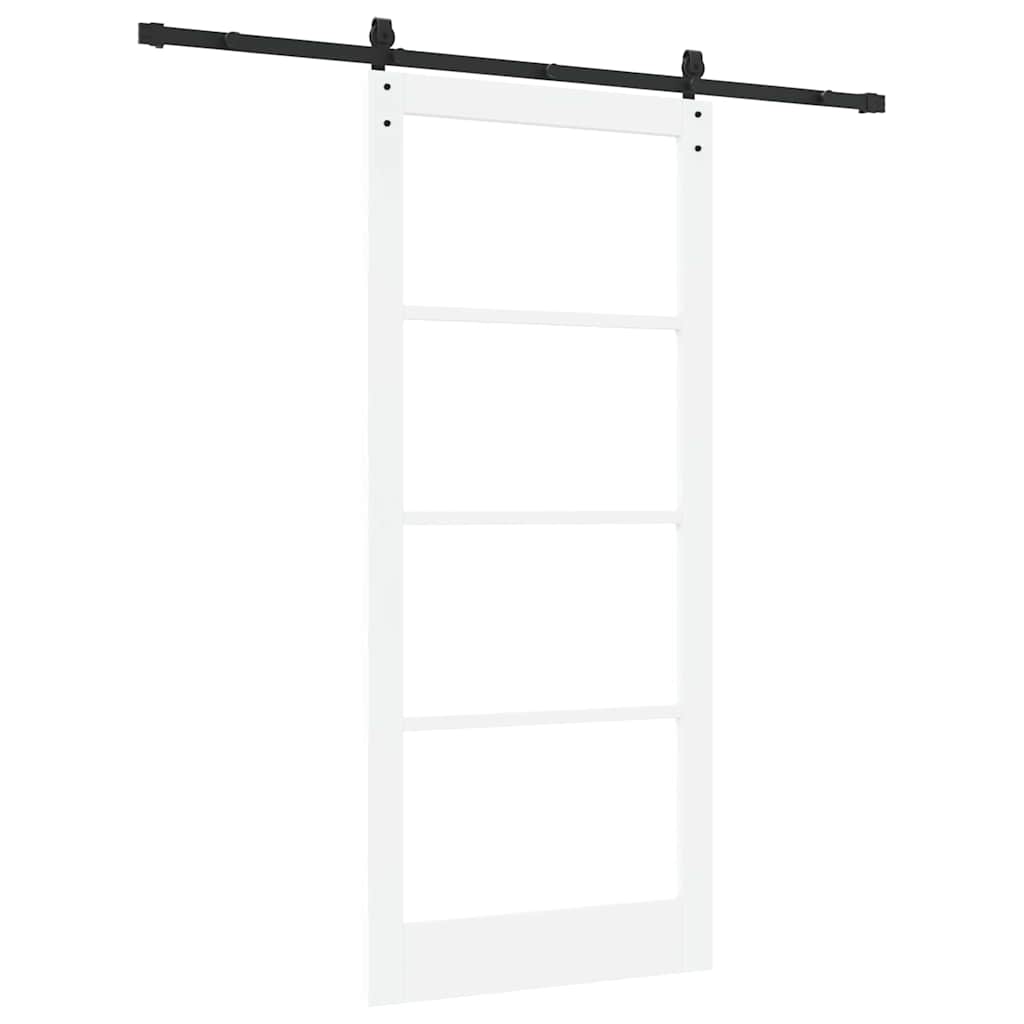 Sliding Door ORKDAL White and Black 93 x 211 cm