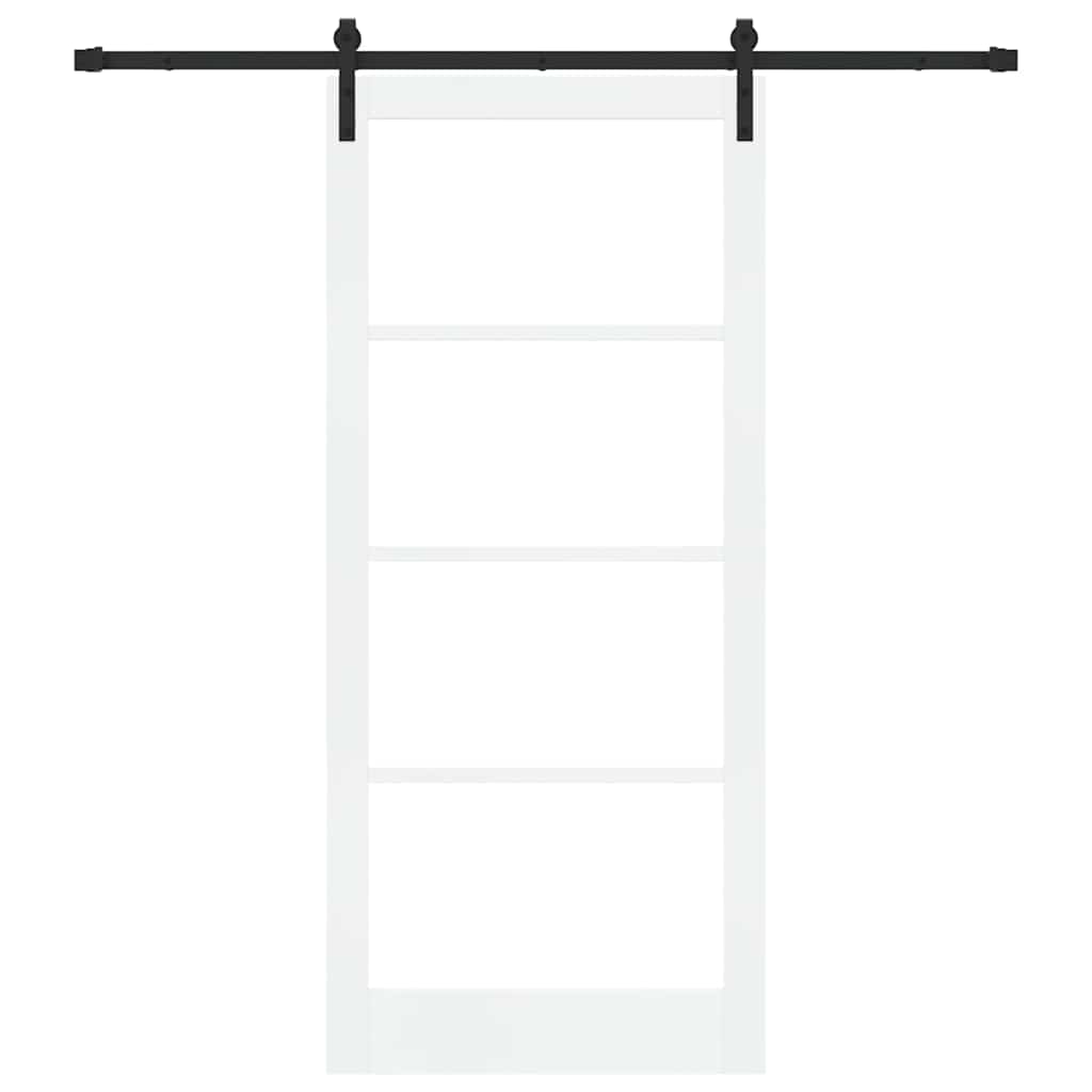 Sliding Door ORKDAL White and Black 93 x 211 cm