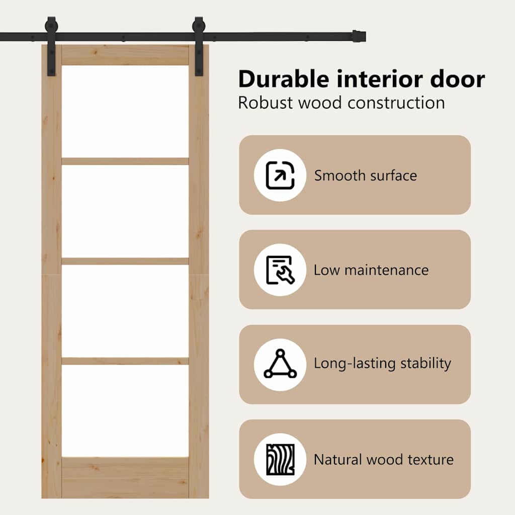 Sliding Door ORKDAL Natural 73.5 x 198.5 cm
