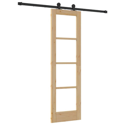 Sliding Door ORKDAL Natural and Black 61 x 198.5 cm