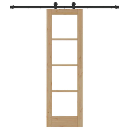 Sliding Door ORKDAL Natural and Black 61 x 198.5 cm