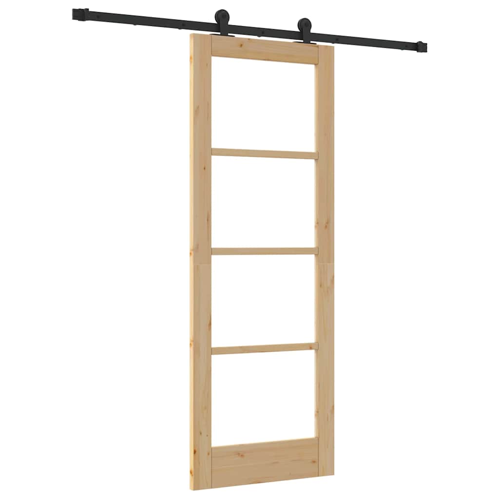 Sliding Door ORKDAL Natural and Black 73.5 x 198.5 cm