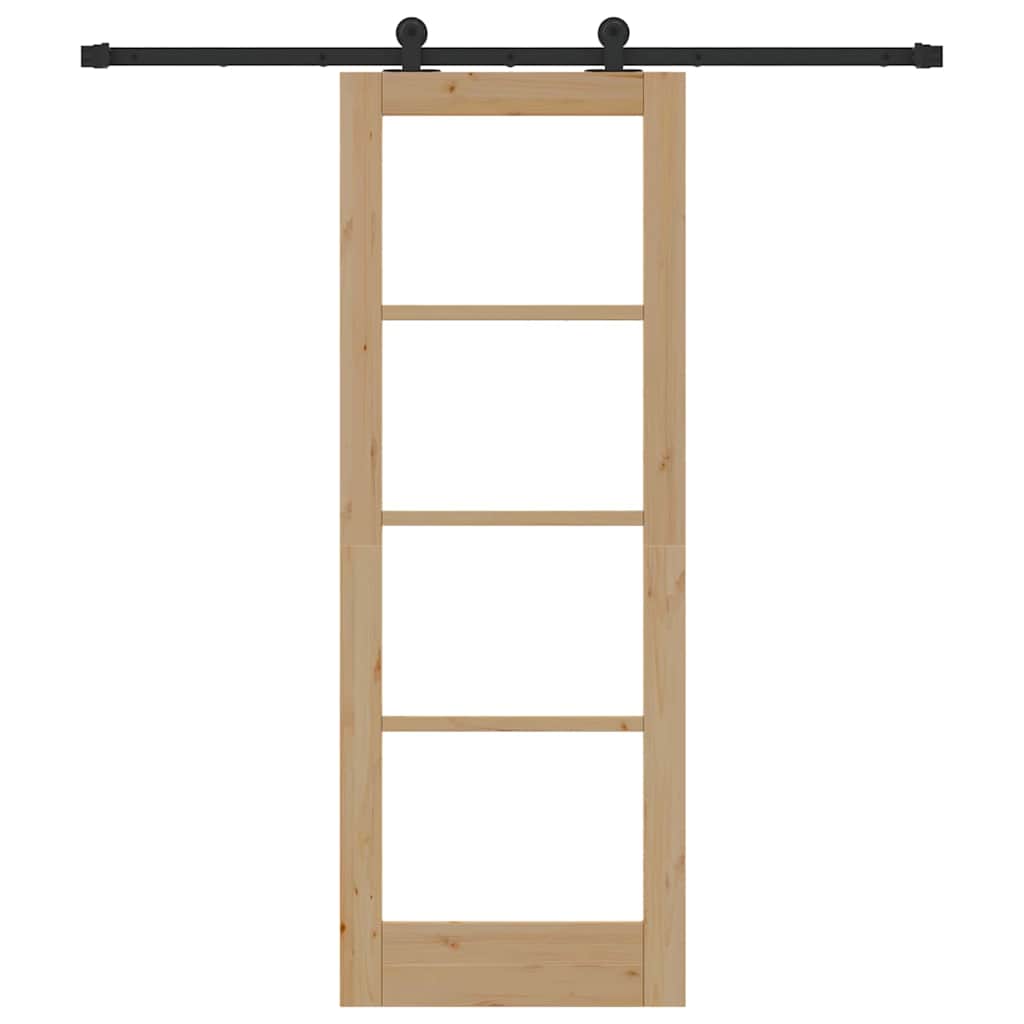Sliding Door ORKDAL Natural and Black 73.5 x 198.5 cm