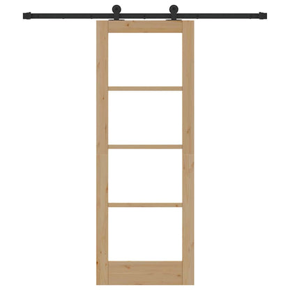 Sliding Door ORKDAL Natural and Black 73.5 x 198.5 cm