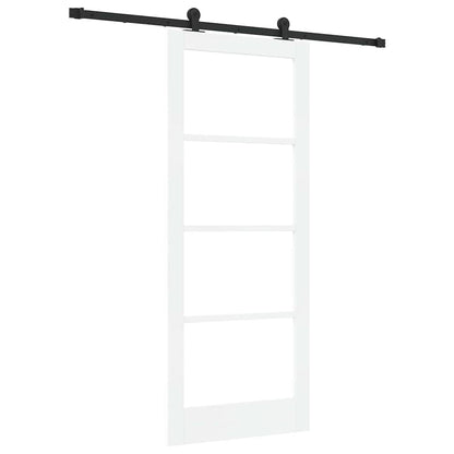 Sliding Door ORKDAL White and Black 83 x 202 cm