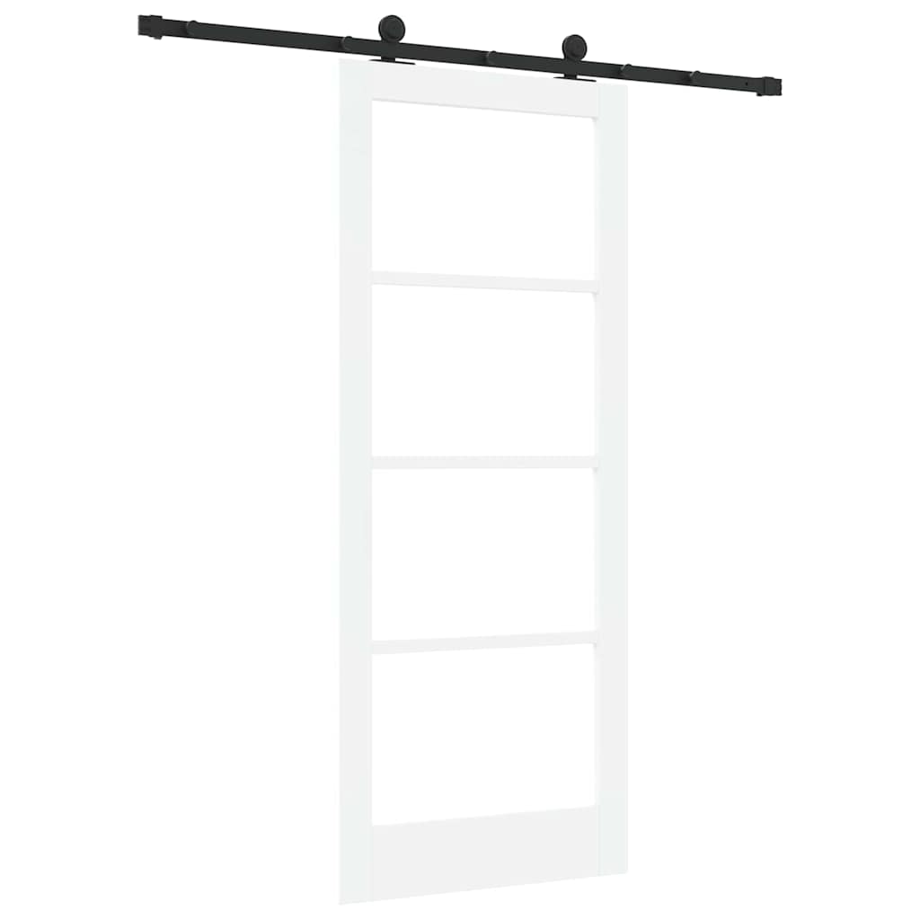 Sliding Door ORKDAL White and Black 83 x 202 cm