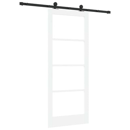 Sliding Door ORKDAL White and Black 83 x 202 cm
