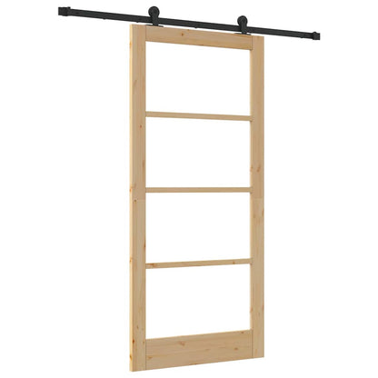 Sliding Door ORKDAL Natural and Black 93 x 202 cm