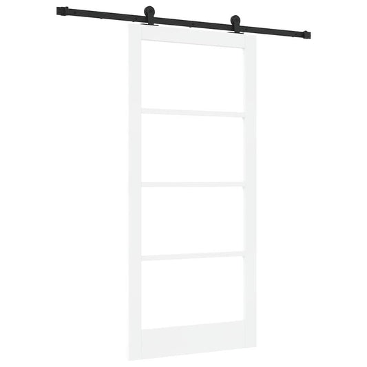 Sliding Door ORKDAL White and Black 93 x 202 cm