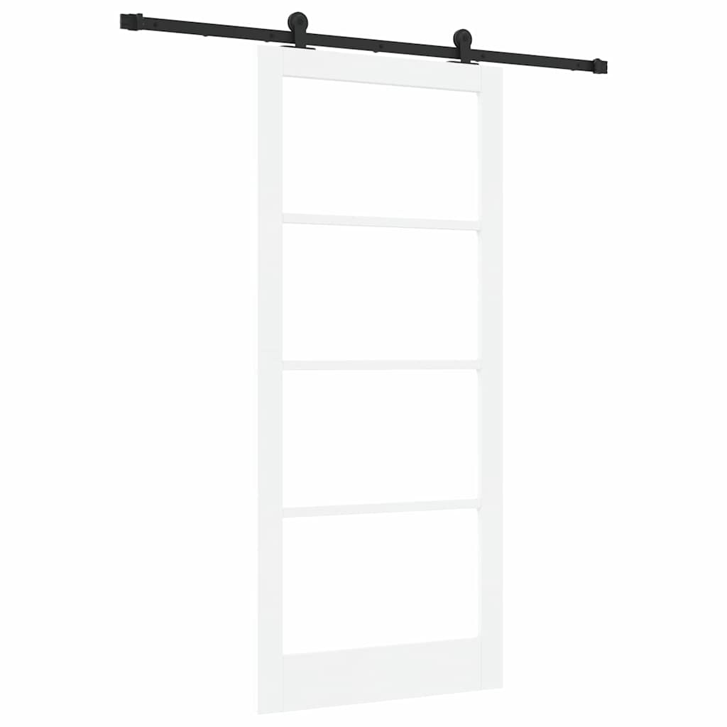 Sliding Door ORKDAL White and Black 93 x 211 cm