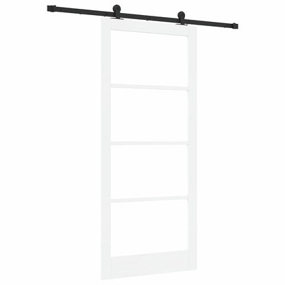 Sliding Door ORKDAL White and Black 93 x 211 cm