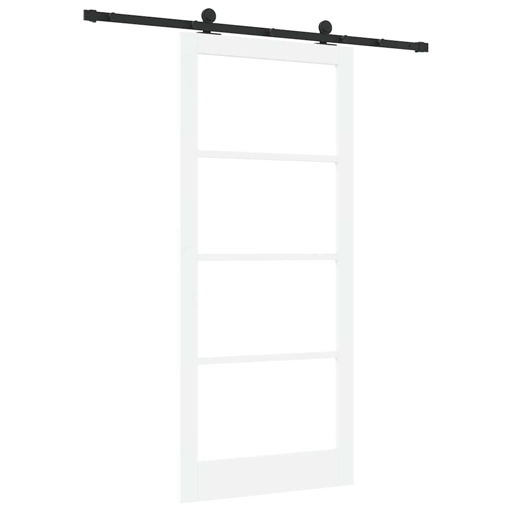 Sliding Door ORKDAL White and Black 93 x 211 cm
