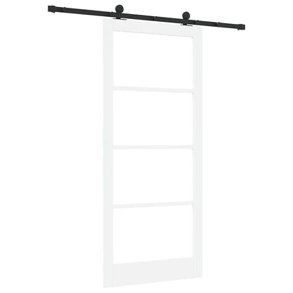 Sliding Door ORKDAL White and Black 93 x 211 cm