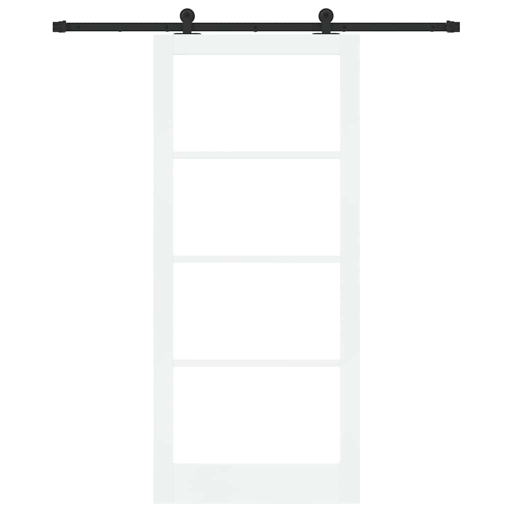 Sliding Door ORKDAL White and Black 93 x 211 cm