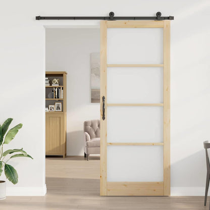 Sliding Door ORKDAL Natural and Black 93 x 232 cm