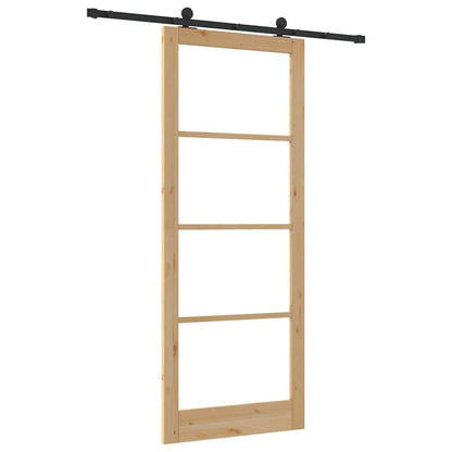 Sliding Door ORKDAL Natural and Black 93 x 232 cm
