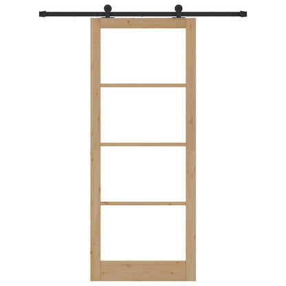 Sliding Door ORKDAL Natural and Black 93 x 232 cm